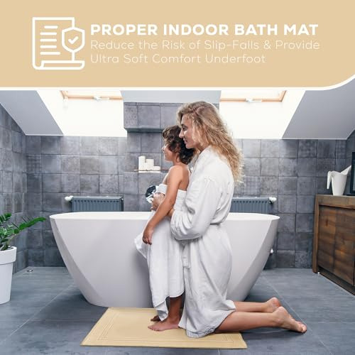 Toalla De Baño Para Piso De Algodón Suave Y Absorbente 112 X