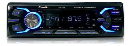 Autoestereo Medios Digitales 1 Din Coustic Co-200 Bt Usb Mp3