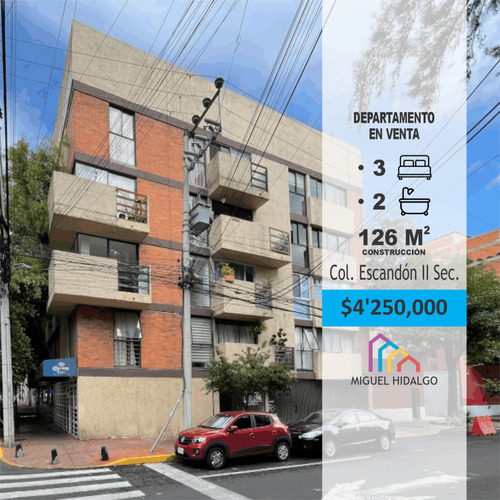 Departamento En Venta En Comercio En Escandón Ii Sección