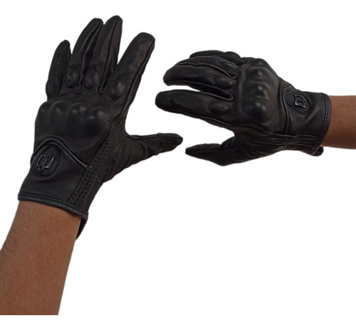 Guantes Moto Icon Pursuit Cuero Liso Protección