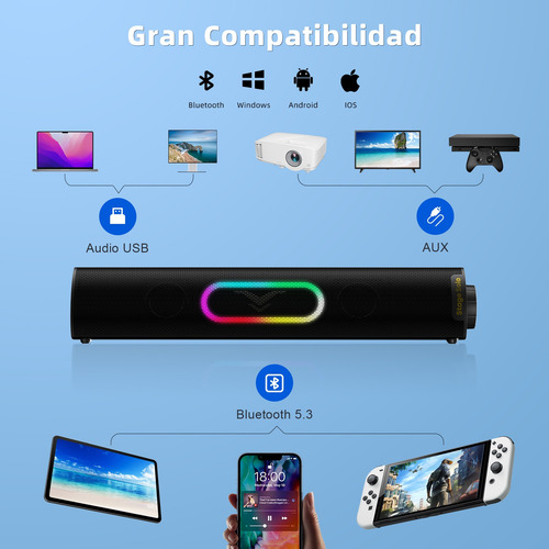 Bocina Usb Único Coolme Para Computadora Con Bluetooth