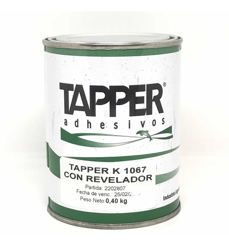 Imagen 2 de 7 de Adhesivo Tapper K1067 Para Pvc/pu 400gr. Ideal Calzado