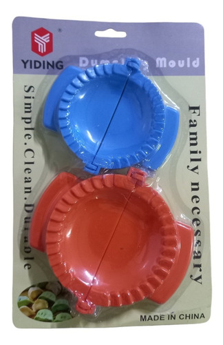 Set 2 Moldes Plasticos Para Empanadas 2 Tamaños Colores