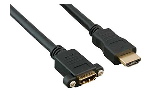 Aya 1ft (1 Pie) Hdmi Extension Macho A Hembra Cable De Monta