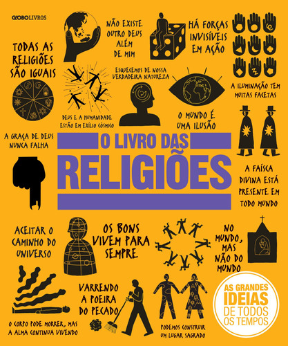 O livro das religiões (reduzido), de Vários. Série As grandes ideias de todos os tempos Editora Globo S/A, capa dura em português, 2016