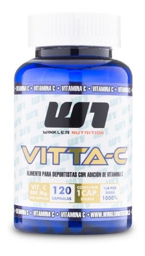 Winkler Nutrition Vitamina C 800 Mg 120 Cápsulas (4 Meses) W1