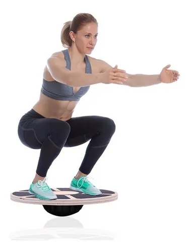Tabla De Equilibrio Madera Propiocepcion Balance Yoga 40cm