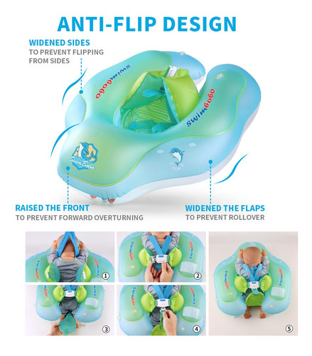 Diseño Antivuelco De Natación Para Bebés L