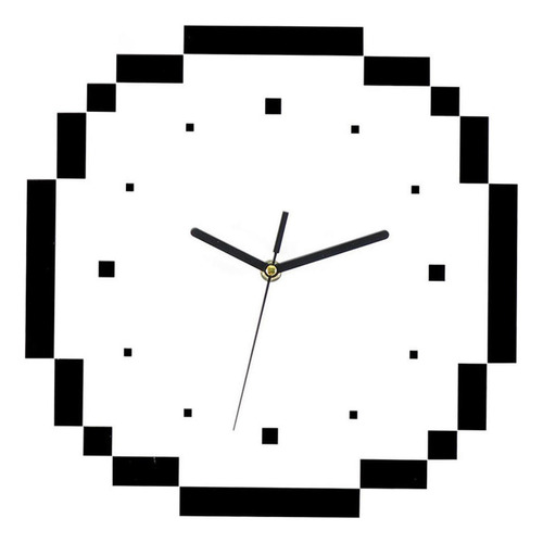 Reloj De Pared De Píxeles Grandes De Decoración Acrílica