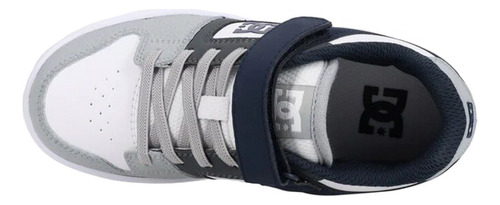 Dc Shoes Manteca 4 V Ps Para Niño Color Blanco, Marino, Gris