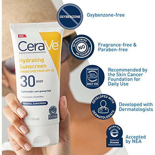 Protetor Solar 100% Mineral Cerave Spf 30