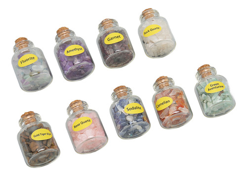Botellas De Piedra Pequeñas, 9 Unidades, Curativas, Varios E
