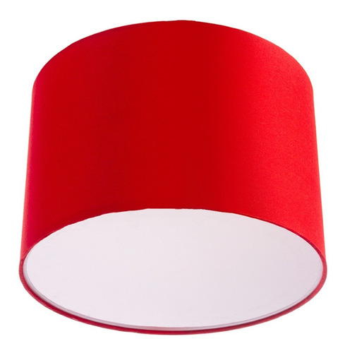 Lustre Cupula Dome 30x20cm Magnífico Vermelho