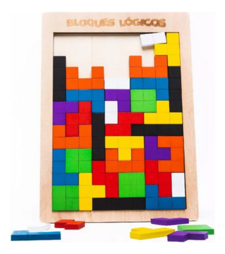 Juegos Tetris Bloques Logicos Material Didáctico Preescolar.