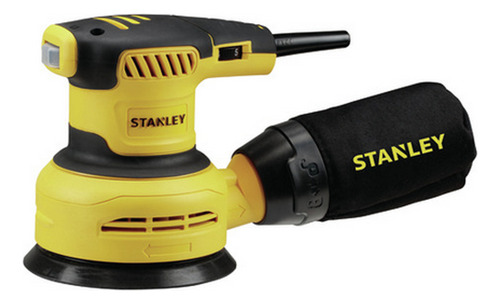 Lijadora Profesional Roto Orbital Stanley Ss30 Con Sistema Velcro Amarilla 300w