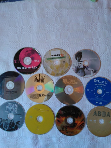 Lote 12 Dvds R.e.m./a-ha/the Cure/wilco/kings Of Leon/abba + (Usado)