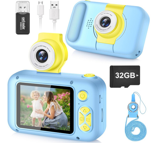 Cámara Digital Para Niños Con Pantalla Ips De 61 Cm