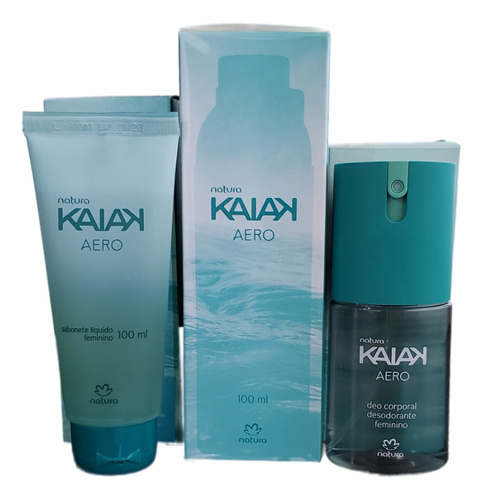 Kaiak Aero Femenino Eau De Toilette+jabón Líq+desodorante 