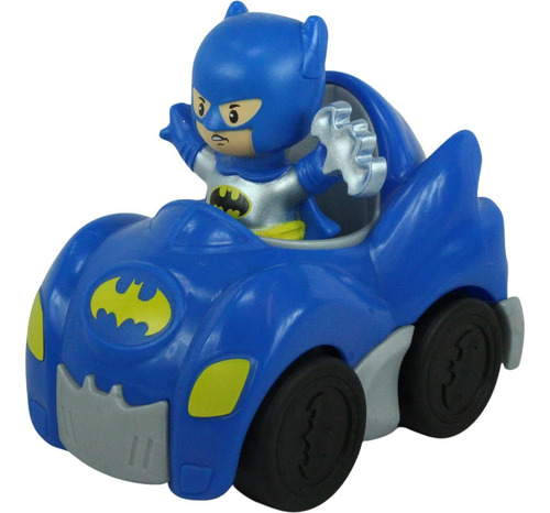 Set De Juguetes Batman Y Batimóvil Fisher Price 12 Cm