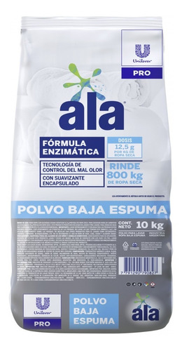 Jabón En Polvo Ala Matic Profesional Bolsa  10 kg Unilever