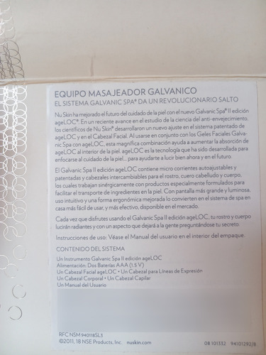 Aparato Facial De Radiofrecuencia Nuface Modelo Mini (Usado)