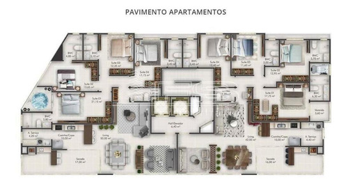 Imagem 5 de 14 de Veneza Residence - 4 Suites Quadra Mar Itapema - 2857
