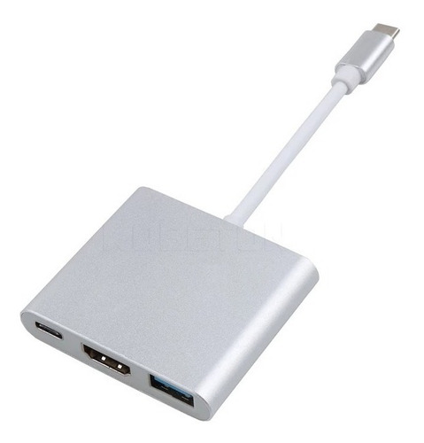 Adaptador Usb-c X Hdmi 4k Pd Usb 3.0 Compativel Android