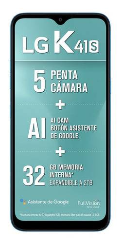 LG K41s Penta Cam 13+5+2+2mp Frontal 8mp 32gb 3ram 6.55 Pul (Reacondicionado)