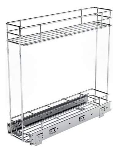 Porta Garrafas Cromado Premium Fixação De Base E Frontal - 7137 Cromado Gtb