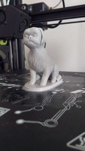 Imagen 3 de 4 de Shih Tzu Sentado(figuras De Plastico)