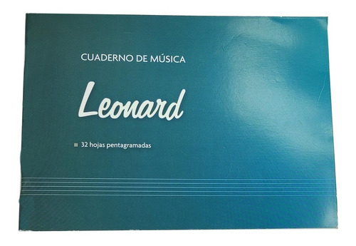 Cuaderno Pentagramado 32 Hojas 15x20 Cm Leonard Lnd-32