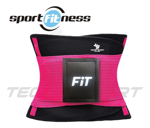 Imagen 3 de 7 de Faja Cinturilla Sport Fitness Doble Ajuste Moldeadora Gym
