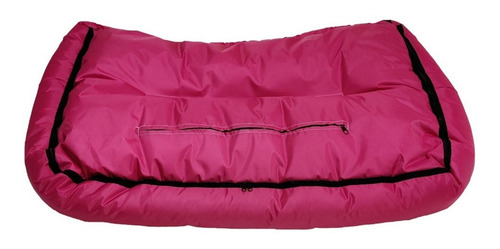 Cama Almohadón Impermeable Y Lavable Para Perro Grande Color Rosa