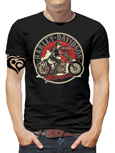 Camiseta Rock In Roll Moto Masculina Harley-davidson Blusa