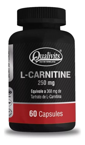 L - Carnitina Qualivits® 250mg X 60 Cápsulas Sabor Sin Sabor