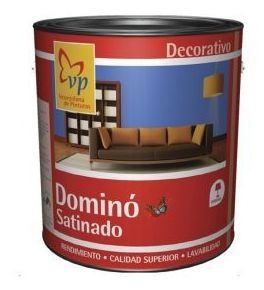 Pintura Acrílica Satinada Domino Galón Gris Ostra