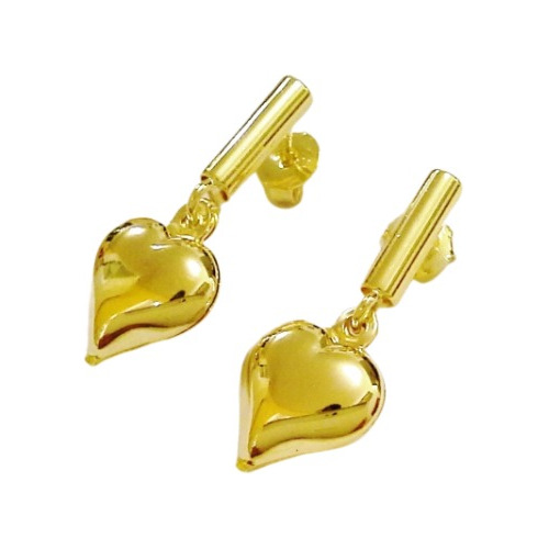 Aros Oro Gold Filled 14k Mujer Colgante Corazon Vanesa Duran