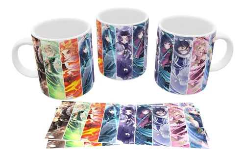 caneca demon slayer, hashira, kimetsu no yaiba - Gato Mestre