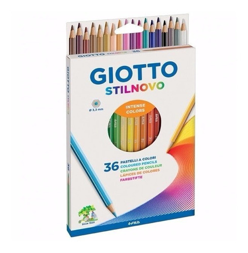 Lapices Colores Giotto Stilnovo Premium X 36 Colores Largos