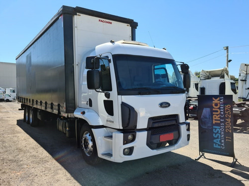 Ford Cargo 2429 6x2 Plataforma Guincho Sider Ano 2015 Leito