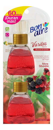 Ambientador Varitas Bonaire Mora Silvestre 60 Ml X 2 Bonaire