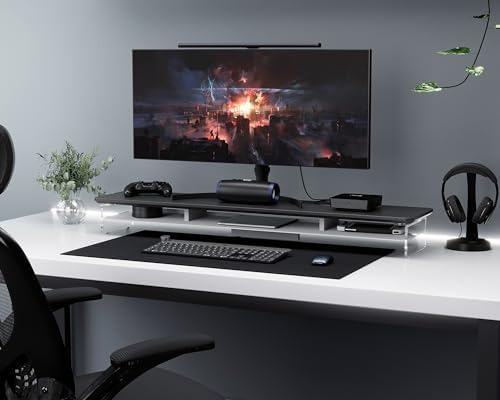 Soporte Para Monitor Doble, Soporte Acrílico Para Computador