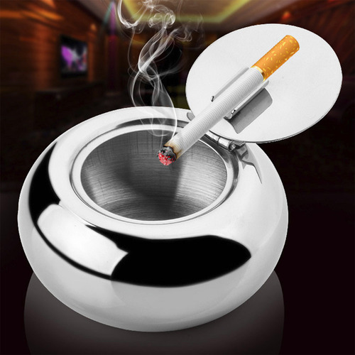 Cenicero De Acero Inoxidable Para Coche, Bandeja Para Cigarr