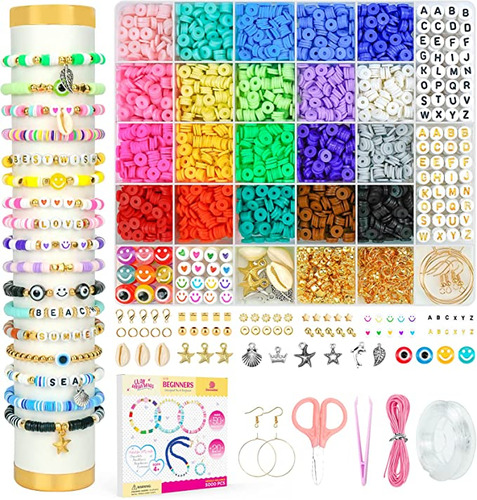 Kit De Fabricacion De Pulseras De Cuentas De Arcilla 5000