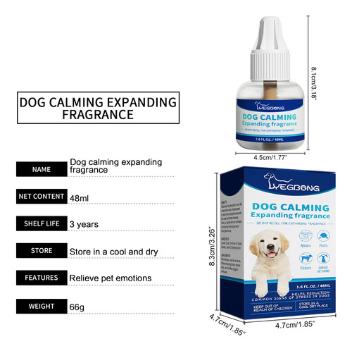 Calm Control Estrés Ansiedad Perros Repuesto Difusor 48 Ml