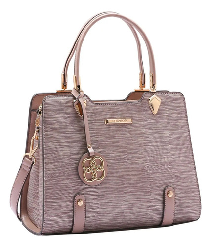 Bolsa Feminina Chenson De Ombro Lagarto Perolado 3484207 Cor Off Cor da correia de ombro Off