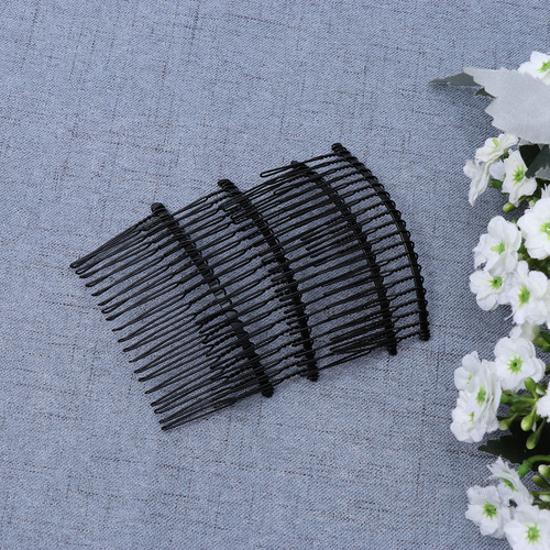 10pcs Iron Wire Comb Headdress Simple Comb Headdress For Wom