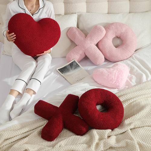Almohada En Forma De Corazón Easttree Valentine's Wine Red S