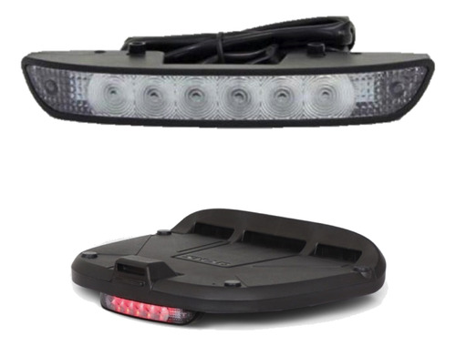 Kit Shad Sh58x Titânio Luz Freio Base Suporte V-strom650 19+