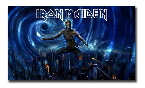 Cuadros De Iron Maiden 120x70 Decorativo Moderno Canvas